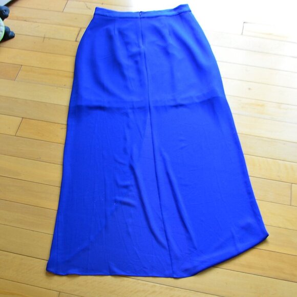 Belle Badgley Mischka Faux Wrap Long Skirt Size US 10 NWT - Picture 10 of 11